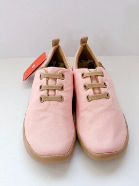 Size 8.5 UIN Moguer Crystal Rose Pink Canvas Shoes Women’s Lightweight Flats
